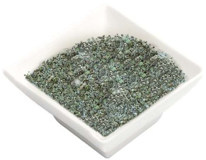 Top view of white different shapes bowls
