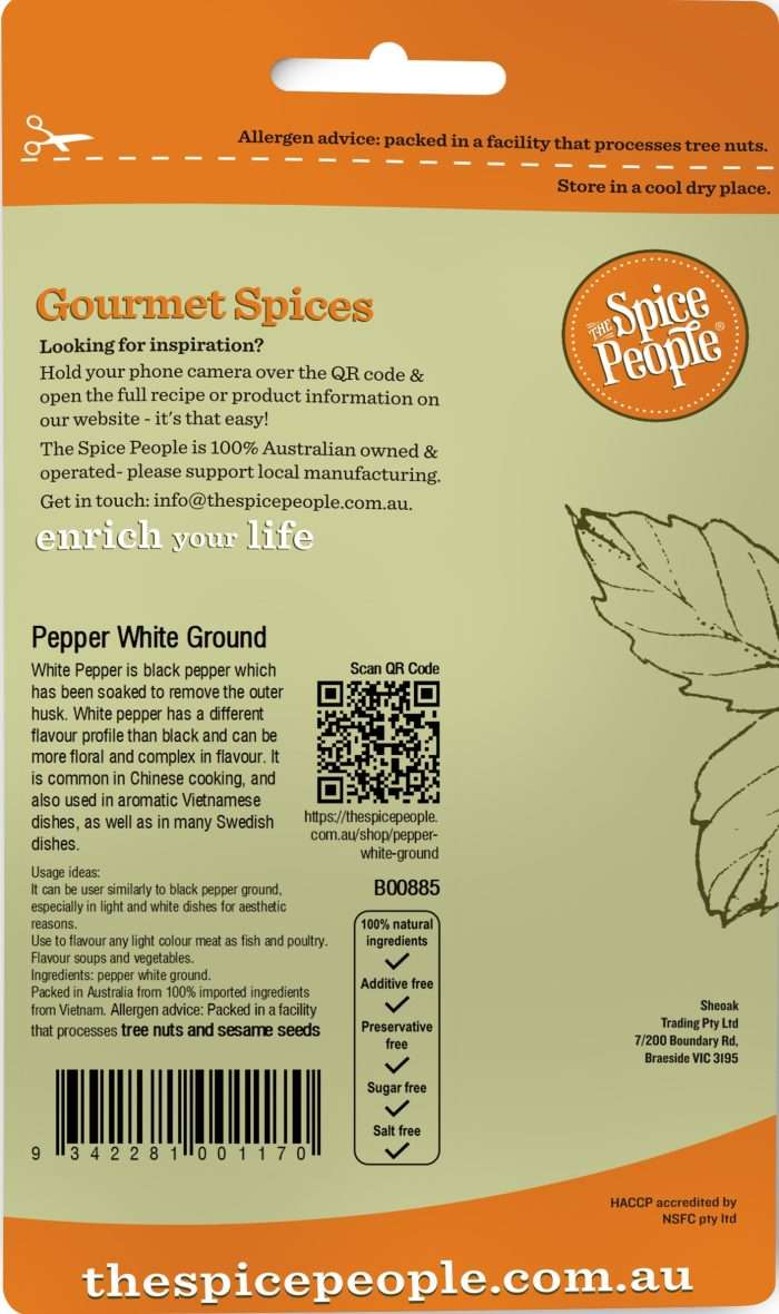 White sachet mockup against white background